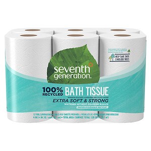 Seventh Generation Recycled Bath Tissue, 12 Big Rolls Toilet Paper