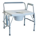 Lumex Imperial Collection 3-in-1 Steel Drop Arm Commode Gray