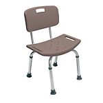 Lumex Bath Seat W. Back-Chocolate