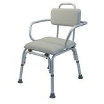 Lumex Padded Bath Seat With Back-300# Capacity-With Support Arms