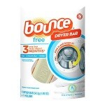 Bounce Dryer Bar Fabric Softener 3 Month Bar, Free