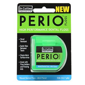 Dr. Collins Dental Work Waxed Floss, Mint