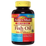 Nature Made Fish Oil One Per Day 1200 mg Dietary Supplement Liquid Softgels