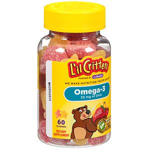 L'il Critters Omega-3 DHA Dietary Supplement Gummy Fish image