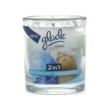 Glade 2in1 Candle, Refreshing Surf/Ocean Blue