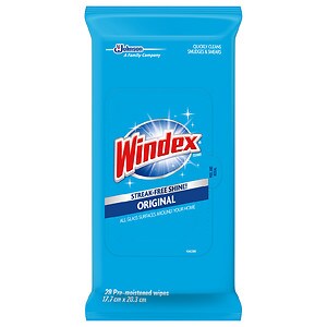 Windex Original Clean & Dust Wipes Flat Pack