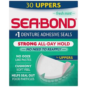 Sea-Bond Denture Adhesive Wafers Uppers Fresh Mint image