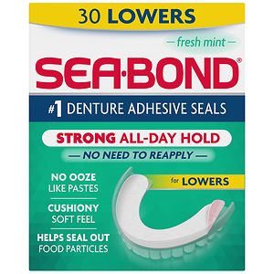 Sea-Bond Denture Adhesive Wafers for Lowers Fresh Mint image