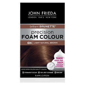 John Frieda Precision Foam Color Precision Foam Colour, 6N Brilliant Brunette Light Natural Brown