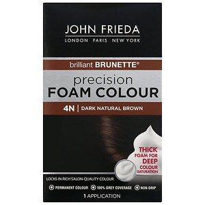 John Frieda Precision Foam Color Precision Foam Colour, 4N Brilliant Brunette Dark Natural Brown