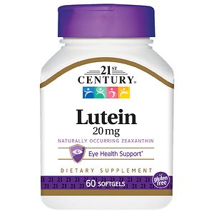 21st Century Lutein, 20mg, Softgels