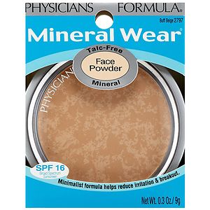 Physicians Formula Mineral Wear Face Powder Compact, Buff Beige 2797