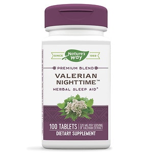 Nature's Way Valerian Nighttime, Natural Sleep Aid, Tablets image