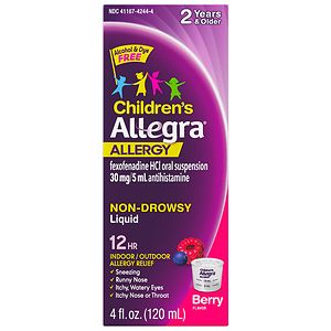 Allegra Children's 12 Hour Allergy, Oral Suspension, Berry