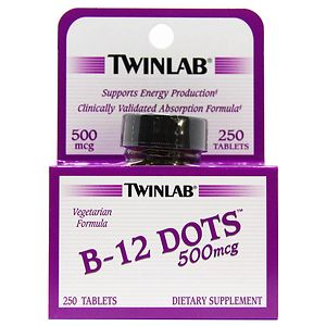 Twinlab Vitamin B-12 Dots, 500mcg