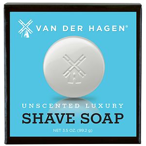 Van Der Hagen Luxury Shave Soap, Unscented