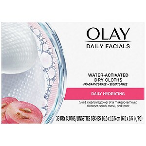 Olay 4-in-1 Daily Facial Cloths, Normal image