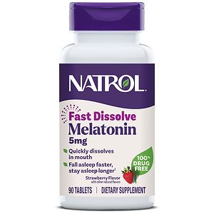 Natrol Melatonin, 5mg, Tablets, Strawberry