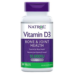 Natrol Vitamin D3, 10,000 IU, Mini Tablets image