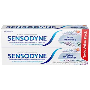 Sensodyne Extra Whitening Toothpaste, Twin Pack
