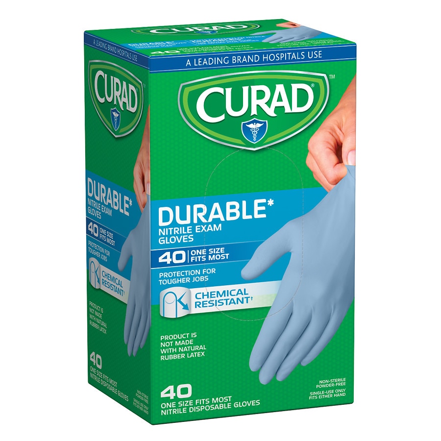 Curad PowderFree Exam Gloves, Nitrile Universal Walgreens