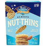 Blue Diamond Nut-Thins Almond Nut & Rice Cracker Snacks Hint of Sea Salt