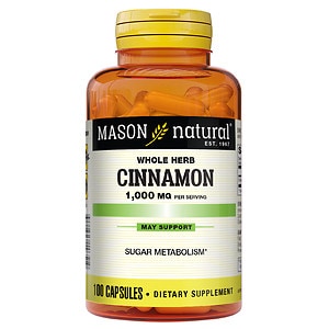  Mason Natural Cinnamon, 1000mg, Capsules 