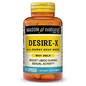  Mason Natural Desire-X, Horny Goat Weed, Capsules 