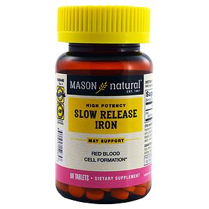 Mason Natural Slow Release Iron, Tablets