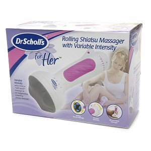 Dr. Scholl's for Her Rolling Shiatsu Massager with Variable Intensity