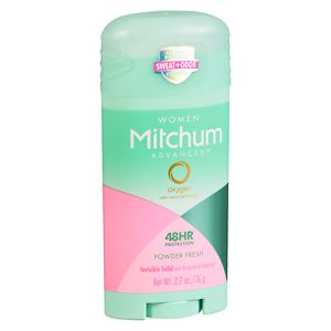 Mitchum for Women Advanced Control Anti-Perspirant & Deodorant Invisible Solid, Powder Fresh
