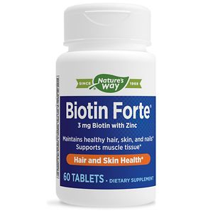 PhytoPharmica Biotin Forte 3 mg with Zinc Tablets image
