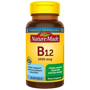  Nature Made B-12 1000 mcg Dietary Supplement Liquid Softgels 