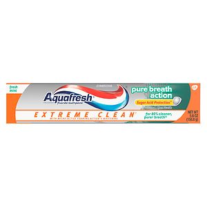Aquafresh Extreme Clean Fluoride Toothpaste Fresh Mint image