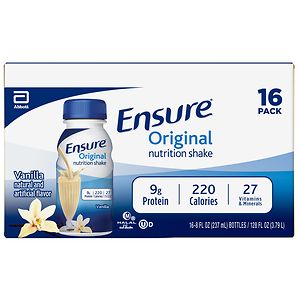 Ensure Nutrition Shake, 8oz Bottles, Homemade Vanilla