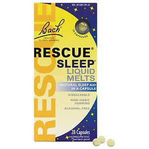 Bach Rescue Sleep Liquid Melts, Capsules