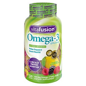 Vitafusion Omega 3 EPA/DHA, Gummy Vitamins, Lemon, Berry, Cherry