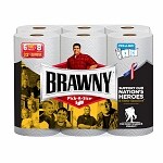 Brawny Paper Towels, Pick a Size, 6 rolls, White