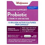 Walgreens Probiotic Colon Support Dietary Supplement Capsules product image