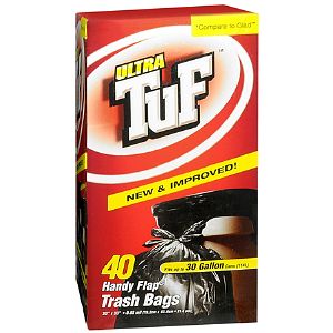 Ultra Tuf Handy Flap Bags Trash, 30 gallon