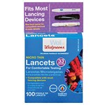 Walgreens 33 Gauge Micro Thin Lancets