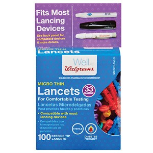 Walgreens Microthin Lancets, True Plus 33 guage