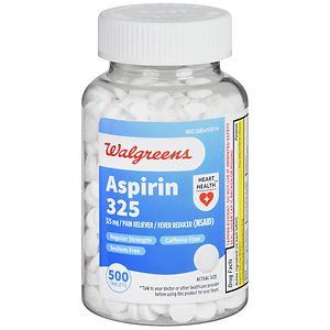 Walgreens Aspirin 325 mg Pain Reliever/Fever Reducer Tablets