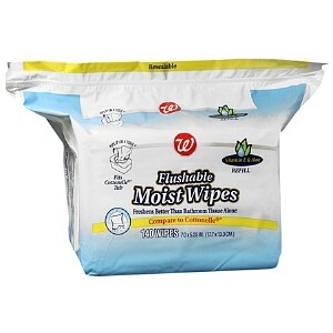 Walgreens Flushable Moist Wipes Refill