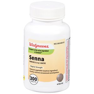 Walgreens Senna Natural Vegetable Laxative Tablets