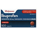 Walgreens Ibuprofen 200 mg 100 Tablets