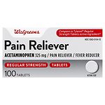 Walgreens Regular Strength Pain Reliever Acetaminophen Tablets