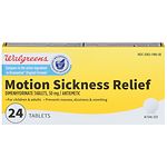 Walgreens Wal-Dram Antimetic Travel Sickness Tablets