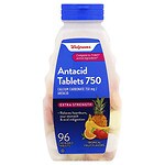 Walgreens Extra Strength Tropical Fruit Antacid/Calcium Supplement Chewable Tablets, Tropical