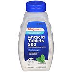 Walgreens Regular Strength Antacid/Calcium Supplement Chewable Tablets, Peppermint